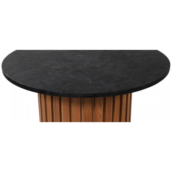 Matisse 85 runt soffbord - Ek / svart Donau Granit Matisse 85 runt soffbord - Ek / svart Donau Granit