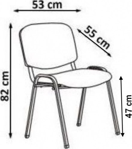 Chaise de salle  manger Iso - Noir