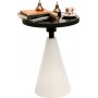 Chalice sidobord 42 cm - Vit/svart