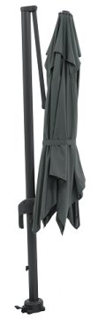 Parasol Marbella gris foncé 250x250 cm Parasol Marbella gris foncé 250x250 cm