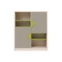 Willhelm bokhylla - Ek/Beige