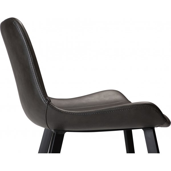 Hype barstol 91 cm - Grå PU Hype barstol 91 cm - Grå PU