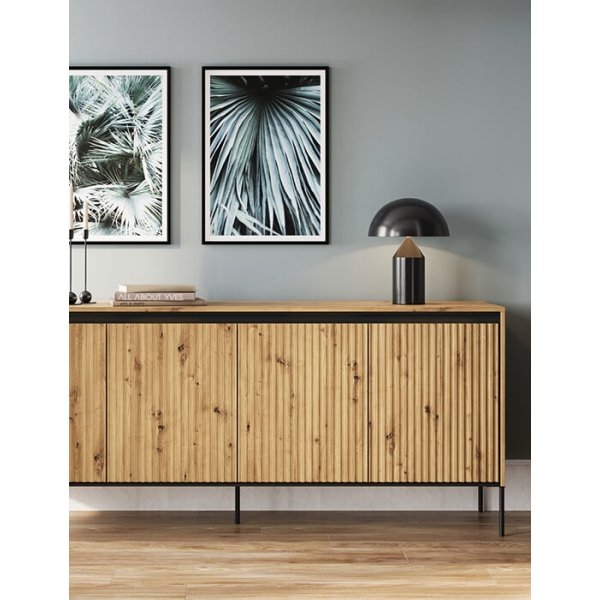 Trend skänk B193 cm - Artisan ek/svart Trend skänk B193 cm - Artisan ek/svart