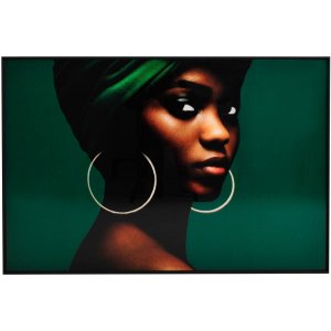 Glastavla - Green Obsession - 120x80 cm