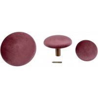 Giza Väggknappar för upphängning - Rosa/mässing - 3 st Giza Väggknappar för upphängning - Rosa/mässing - 3 st