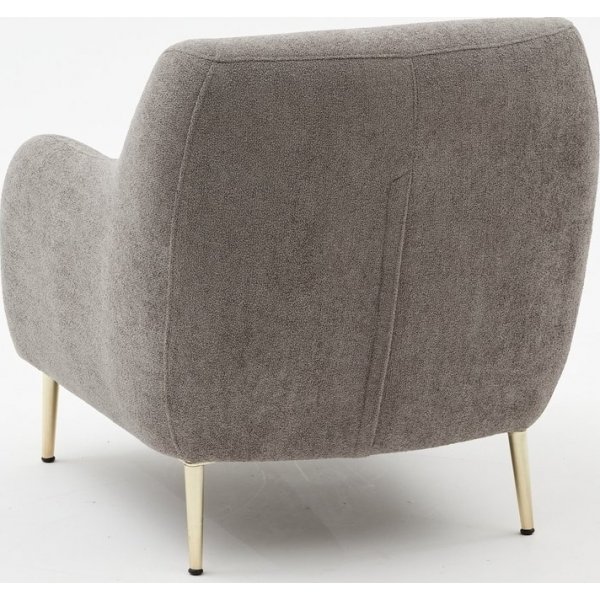 Fauteuil Simena - Gris/or Fauteuil Simena - Gris/or