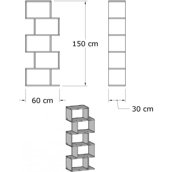 Bibliothèque Meric - Blanc Bibliothèque Meric - Blanc