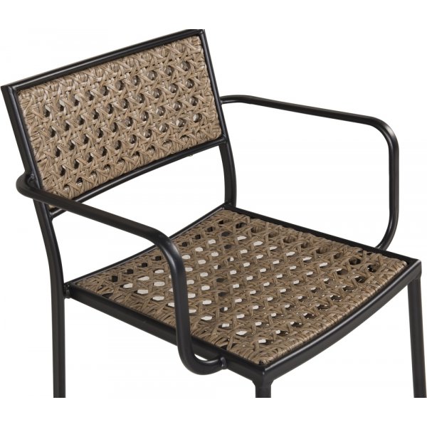 Paola matstol - Svart/Natur Paola matstol - Svart/Natur