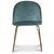 Giovani velvet stol - Antikgrn/Mssing