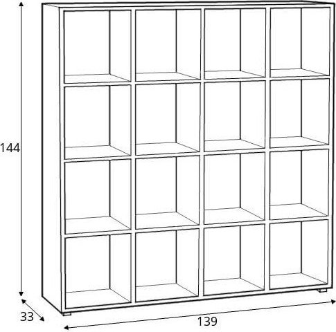 Altea bokhylla 16 - Ek