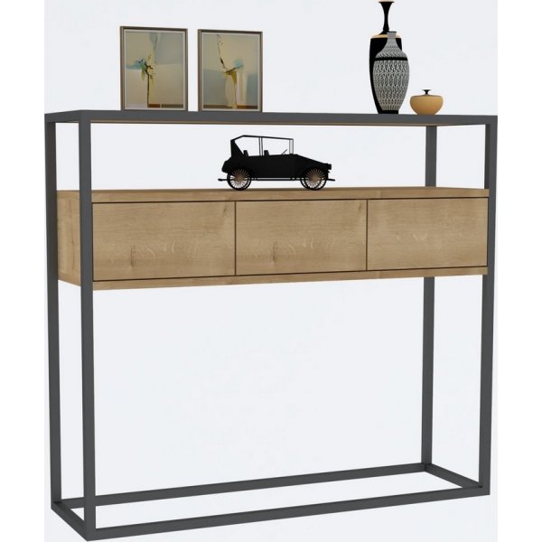 Guarda consoletafel 90 x 34 cm - Saffier eiken