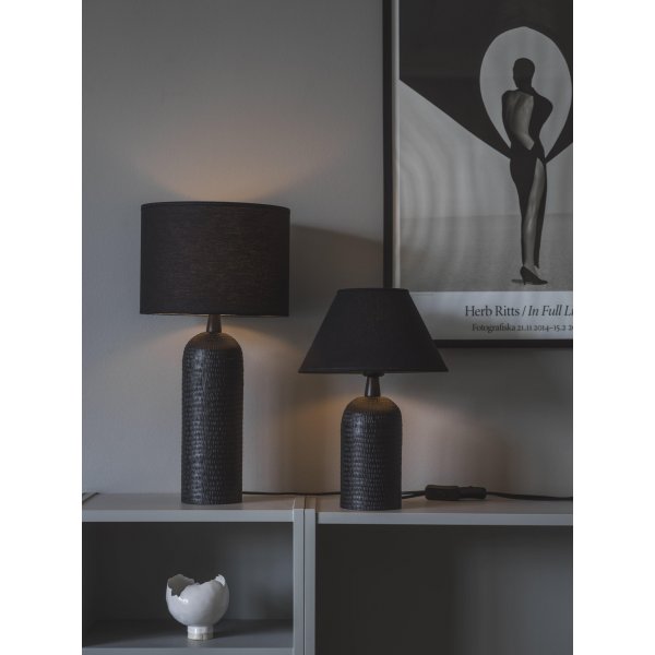 Pied de lampe Riley - Noir - 38 cm Pied de lampe Riley - Noir - 38 cm