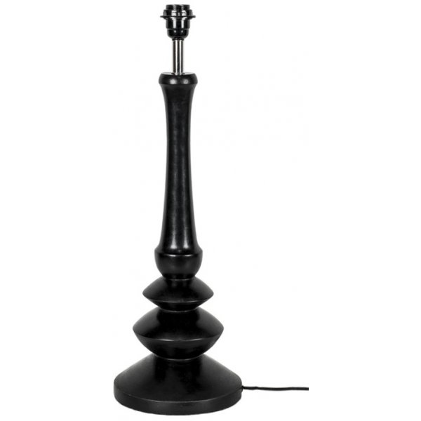 Pino lampfot EE010020 - Svart snidat tr