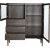 Vitrine Karmy H : 140 cm - Placage chne huil marron