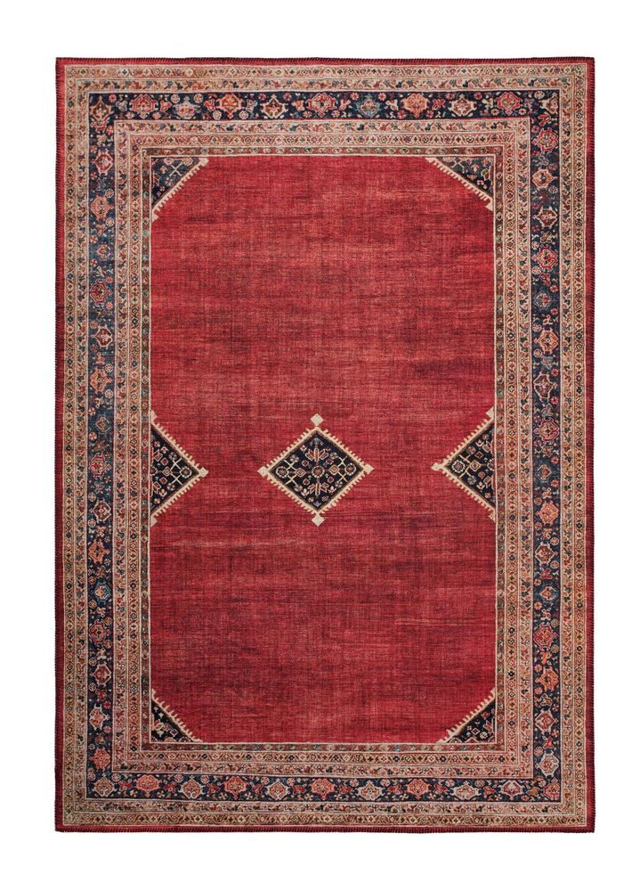 Maskinvävd matta Cleo Afghan Röd - 200x290 cm