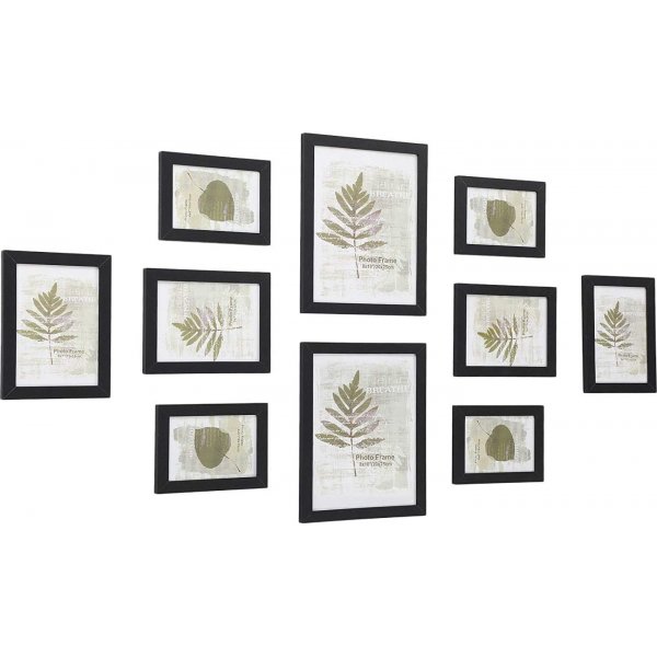 Jasmina fotoram, 10 st - Svart