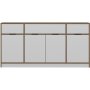 Elina dressoir - Wit/bruin