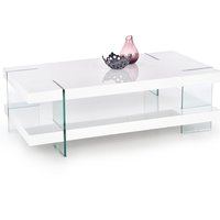 Infero soffbord - Vit (Högglans) / Glas Infero soffbord - Vit (Högglans) / Glas