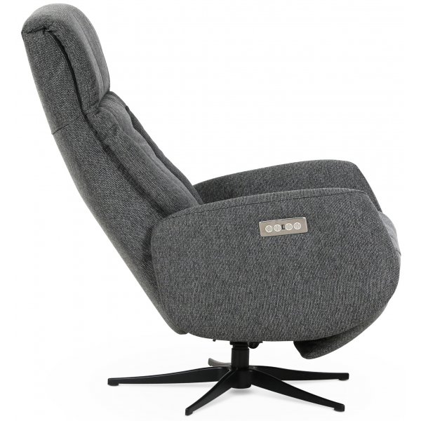 Marbäck lyx reclinerfåtölj (2 el-motorer) inbyggt fotstöd - Ljusgrått tyg Marbäck lyx reclinerfåtölj (2 el-motorer) inbyggt fotstöd - Ljusgrått tyg