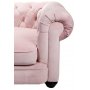 Chesterfield Sir Nelson XL 362 cm - Rosa sammet