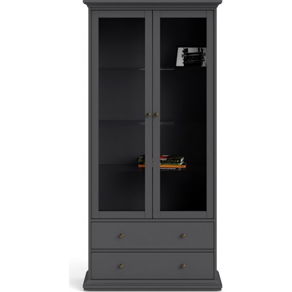 Paris vitrinskåp - Grå Paris vitrinskåp - Grå