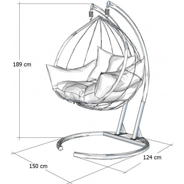 Hanedan hängstol - Lila Hanedan hängstol - Lila