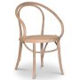 Skagen matgrupp; runt matbord 120 cm - Vit / brunbetsad ek med 4 st Danderyd No.30 stolar Whitewash