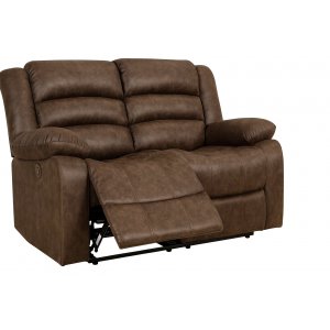 Soffa recliner ställbar elektrisk 2-sits - brun Soffa recliner ställbar elektrisk 2-sits - brun