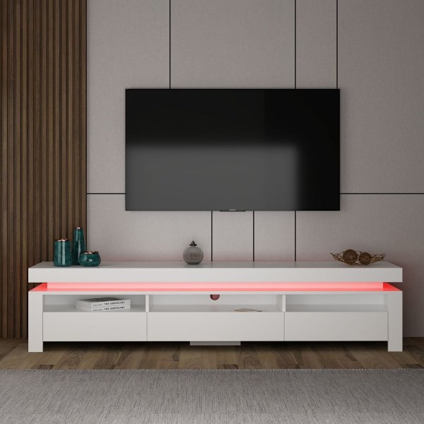 Meuble TV Lenora - Blanc Meuble TV Lenora - Blanc