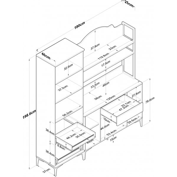 Armoire Jericho 148 - Blanc