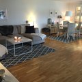 Superfina mattor som passade perfekt hemma hos oss! Stentvättad bomullsmatta Varanasi - Blå/Vit