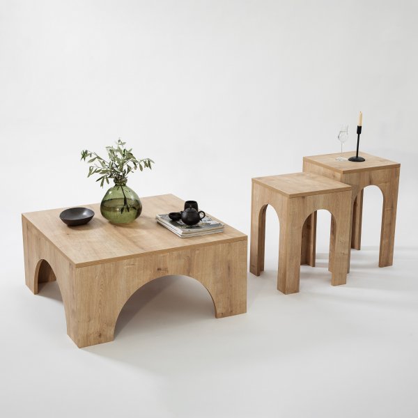 Collesium soffbord 80 x 80 cm - Ek Collesium soffbord 80 x 80 cm - Ek
