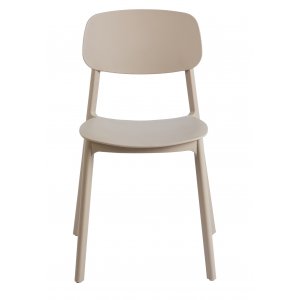 Matstol Arkimedes i beige plast - Stapelbar + Rengöringsmedel för utemöbler Matstol Arkimedes i beige plast - Stapelbar + Rengöringsmedel för utemöbler