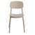 Matstol Arkimedes i beige plast - Stapelbar