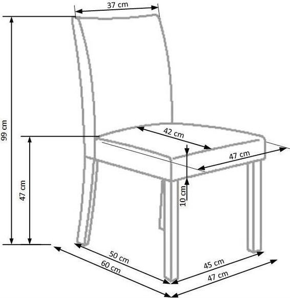 Stol Anthony - Ek/beige Stol Anthony - Ek/beige