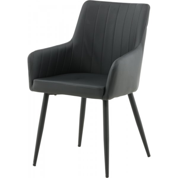 Fauteuil Paolo - PU noir Fauteuil Paolo - PU noir