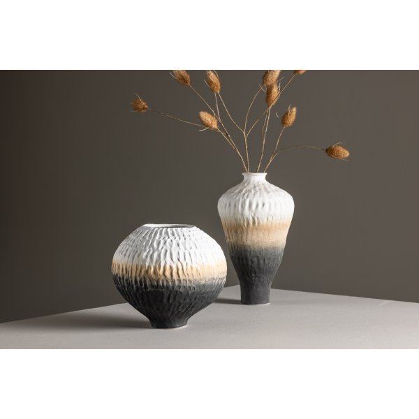 Vase Pane 24 x 21 cm - Beige/Gris/Blanc Vase Pane 24 x 21 cm - Beige/Gris/Blanc