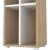 Bibliothque signaltique avec sparateur - Blanc/hickory