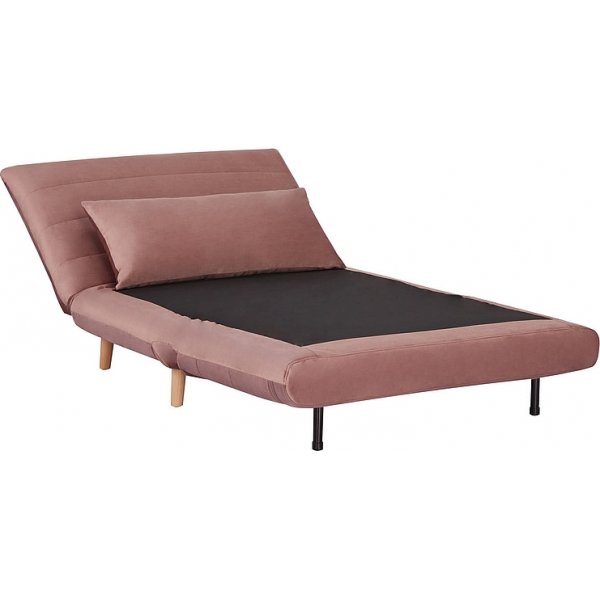 Fauteuil convertible Spike en velours rose Fauteuil convertible Spike en velours rose
