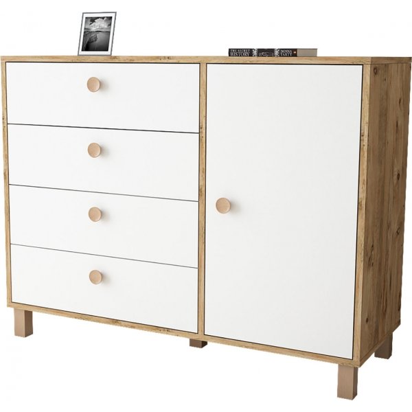 Vilamo byrå 81 - Furu/vit Vilamo byrå 81 - Furu/vit