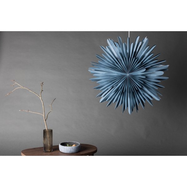 Slen adventsstjrna 80 cm - Gr/bl