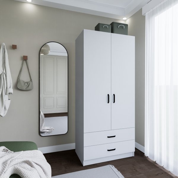 Yaman garderob 80 x 47 x 182 cm - Mattvit