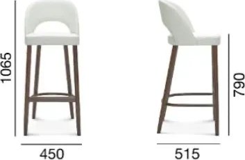 Tabouret de bar Alora - Couleur optionnelle du cadre et du rembourrage Tabouret de bar Alora - Couleur optionnelle du cadre et du rembourrage