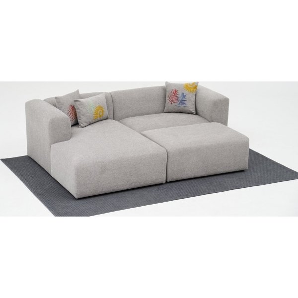 Linden mini divansoffa vänster - Ljusgrå Linden mini divansoffa vänster - Ljusgrå