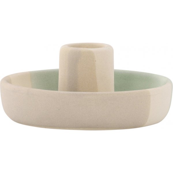 Otis ljusstake - Beige/Gr�n/Gr�