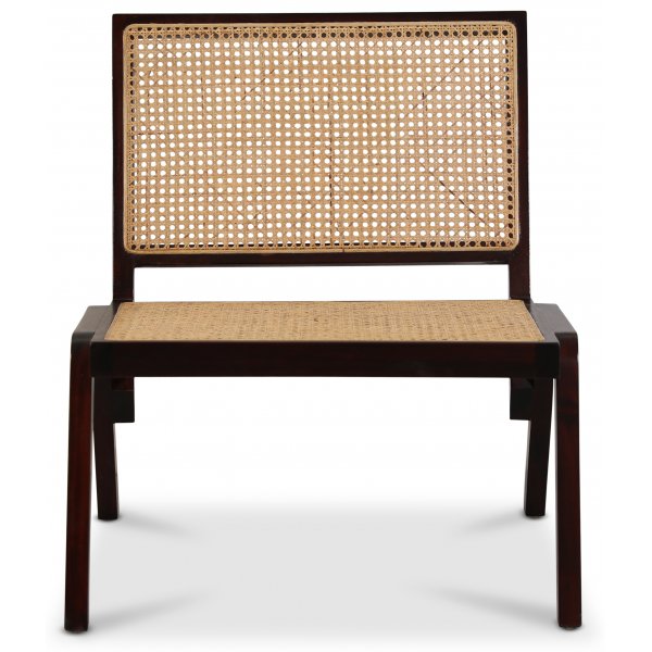 Rizz loungestol - Mahogny / Ljus rotting + Textilrengöring för möbler Rizz loungestol - Mahogny / Ljus rotting + Textilrengöring för möbler