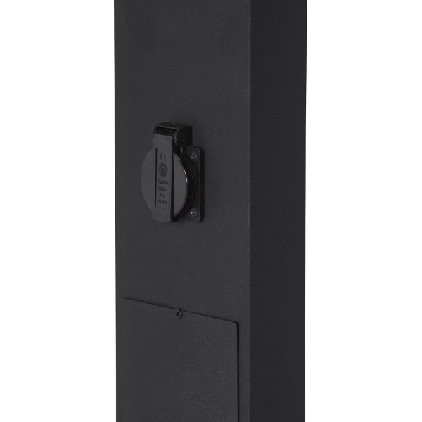 Luton stolpbelysning - Svart - 100 cm