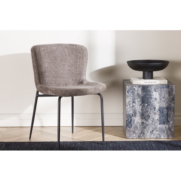 Modesto matstol - Brun boucle Modesto matstol - Brun boucle