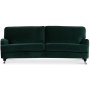 Kvarsebo Howard 3-sits svngd soffa - Mrkgrn (Sammet)