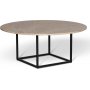 Dexter runt soffbord 105 cm - Metall / Brunbeige empradore sten